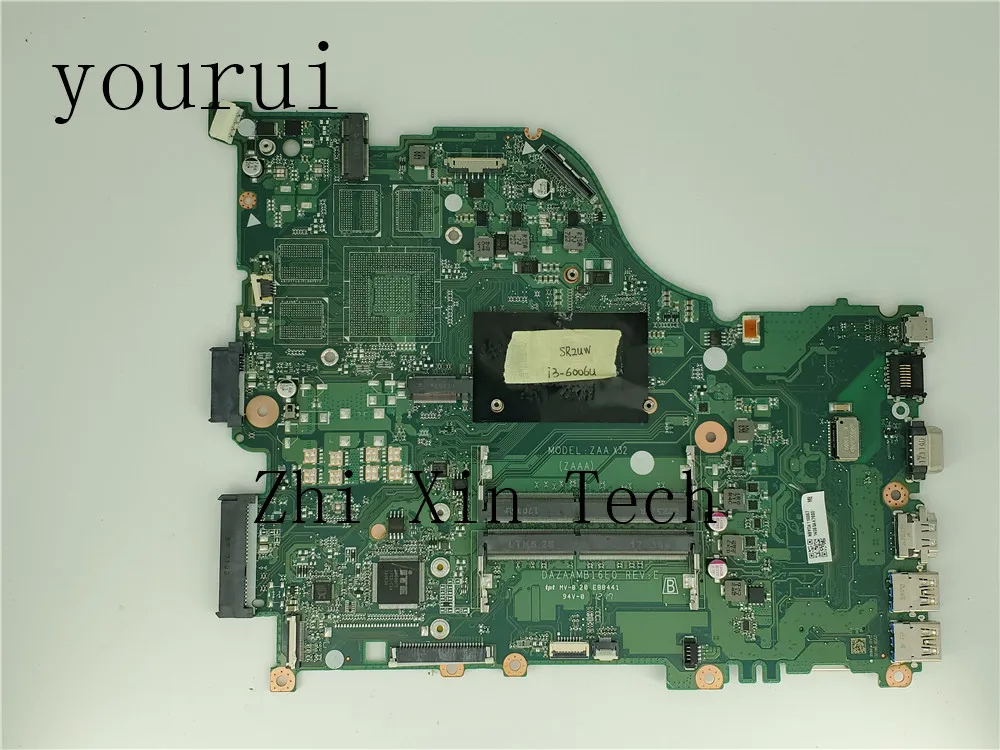 

yourui For Acer Aspire E5-575 E5-575G Laptop Motherboard NBYDA11006 NB.YDA11.006 DAZAAMB16E0 With i3-6006u CPU Fully Test ok