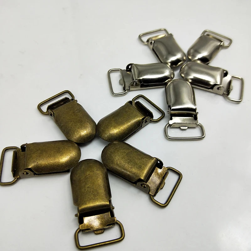 Lead Free Metal Pacifier Paci Suspensorio Suspender Clips Holders Clip Holder Cloth Accessories 15MM 10PCS/LOT