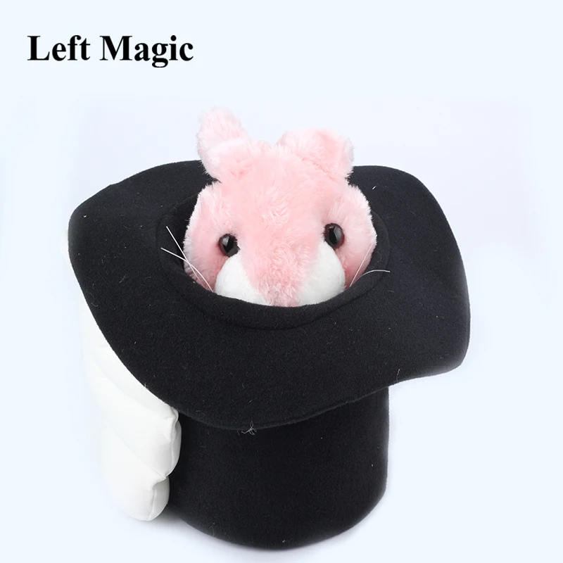 Deluxe Rabbit In the Hat Puppet Magic Tricks Cute Little Bunny Magia Magician Stage Illusions Gimmick Props Comedy Toy for Kids