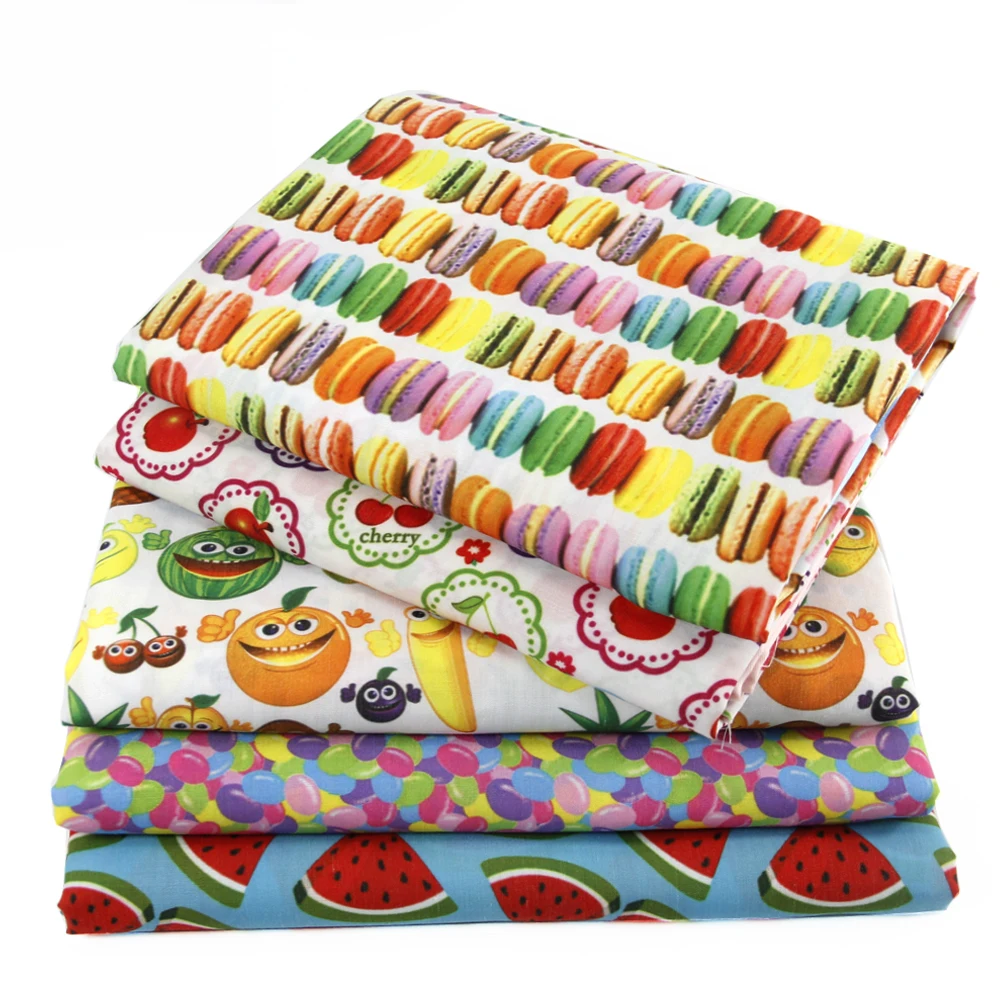 David accessories 50*145CM fabric food fruits Polyester&cotton for Tissue Kids Bedding home textile Sewing Tilda Doll,c478