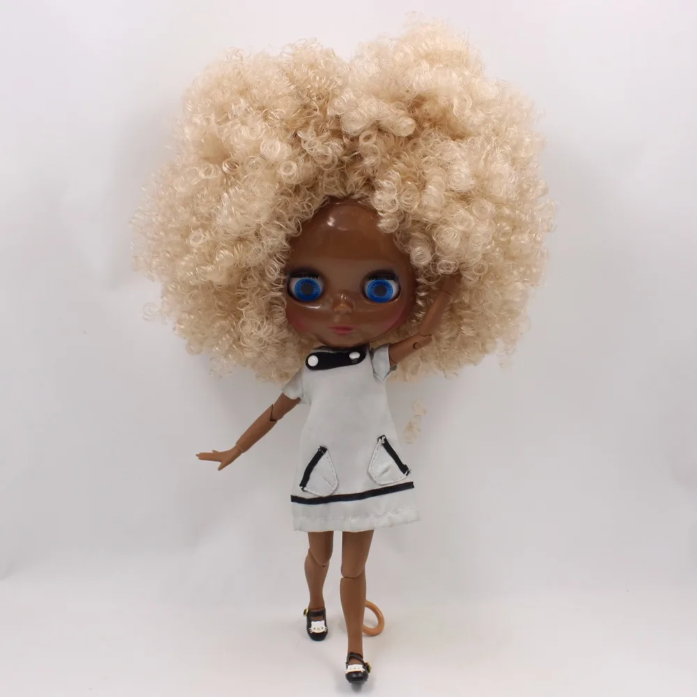 ICY DBS Blyth doll super black skin joint body shiny face 1/6 bjd 30cm toy girls gift anime