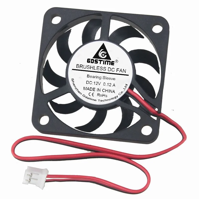 

10 Pieces Gdstime DC 12V 40mm x 7mm 4cm Cooler Brushless Cooling Fan 40x40x7mm 2Pin