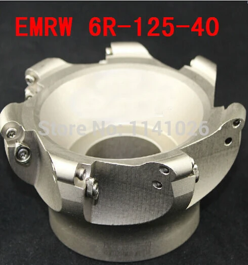 EMRW 6R125-40  Face End Milling Cutter Indexable Flat Roughing Cutting For Flat Cutting Plane Profiling,CNC Milling Cutter