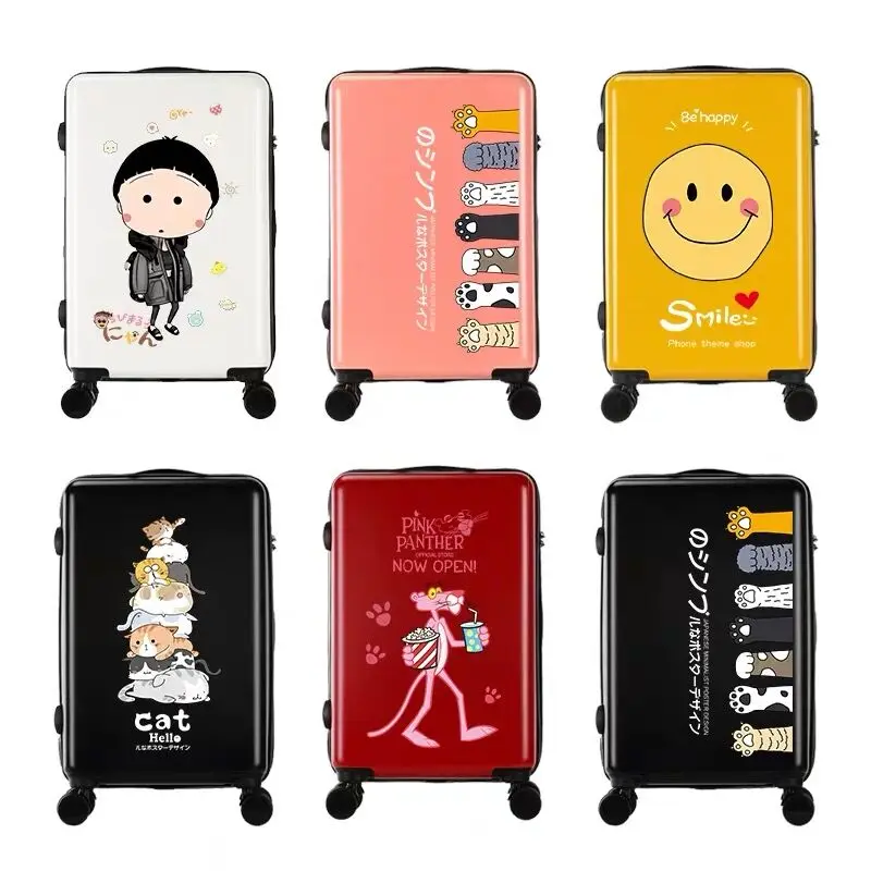 Hot!New kids cute Cartoon trolley case boy&girl trolley suitcase mala rolling luggage carry on students school luggage vs wheel