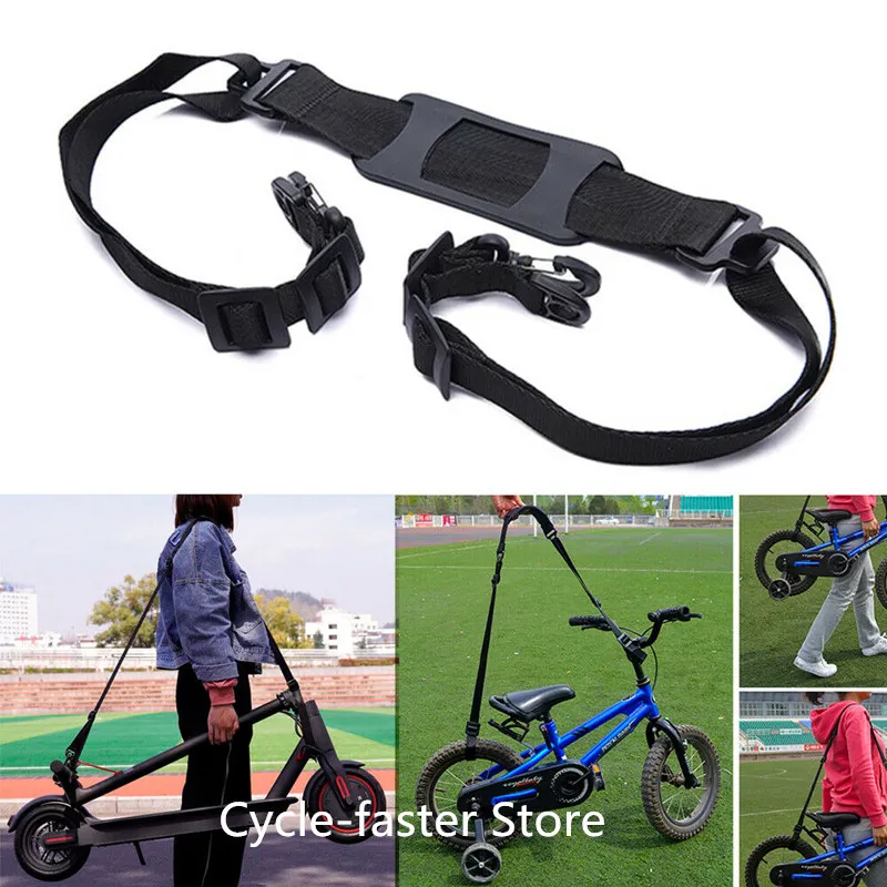 1 to 1.6m Qicycle EF1 Bike Hand Carrying Handle Shoulder Straps Belt for Xiaomi M365 Pro Mi3 for Ninebot ES2 ES Electric Scooter