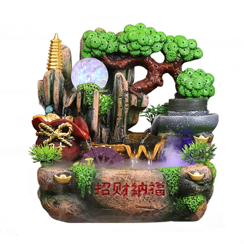 Feng shui wheel rockery water fountain fish-pond water control home decoration lucky decoration