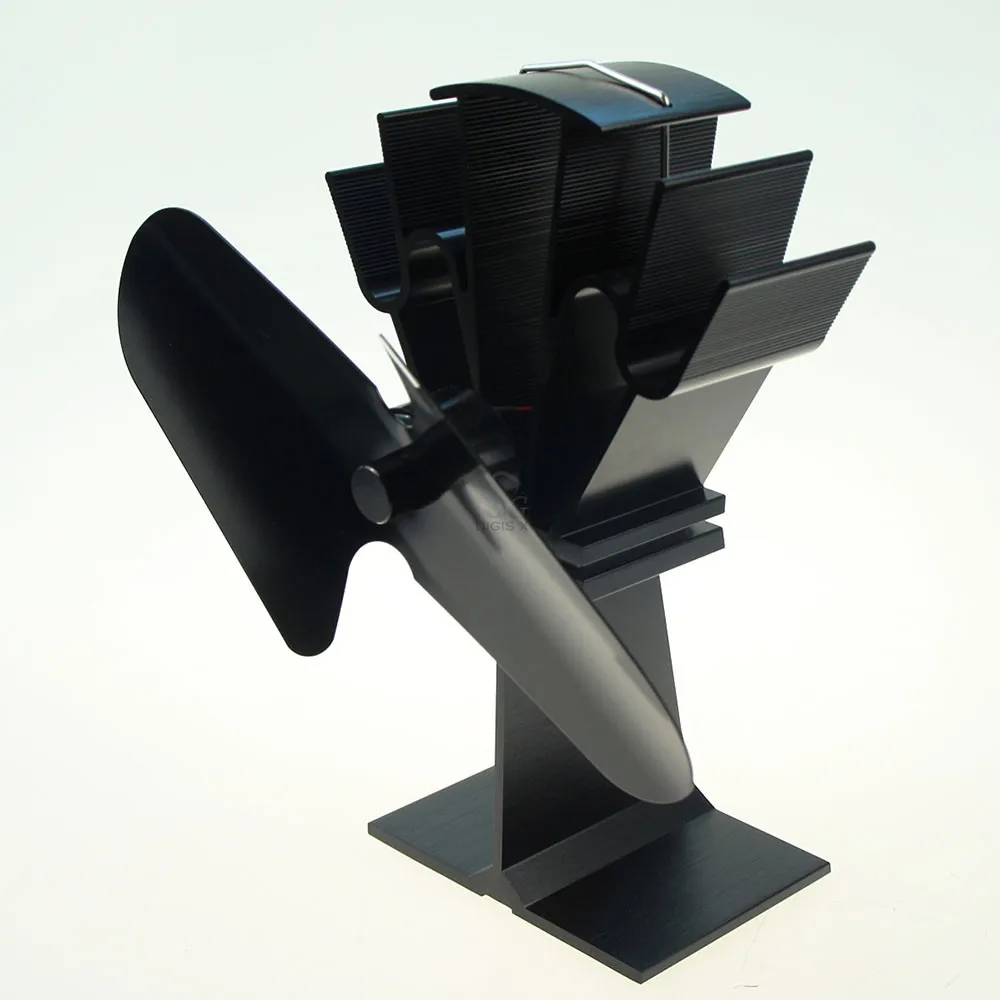 Ecoflowによる無料温度計付きウッドバーナー用熱動力ストーブトップファン