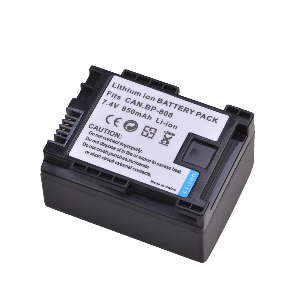 Tectra 1pcs BP-808 BP809 Battery for Canon FS21,FS22,FS31,FS40,FS200,FS300,FS400,VIXIA HF G10,HF G20,HF M30,HF M31,HF M32,HF M40