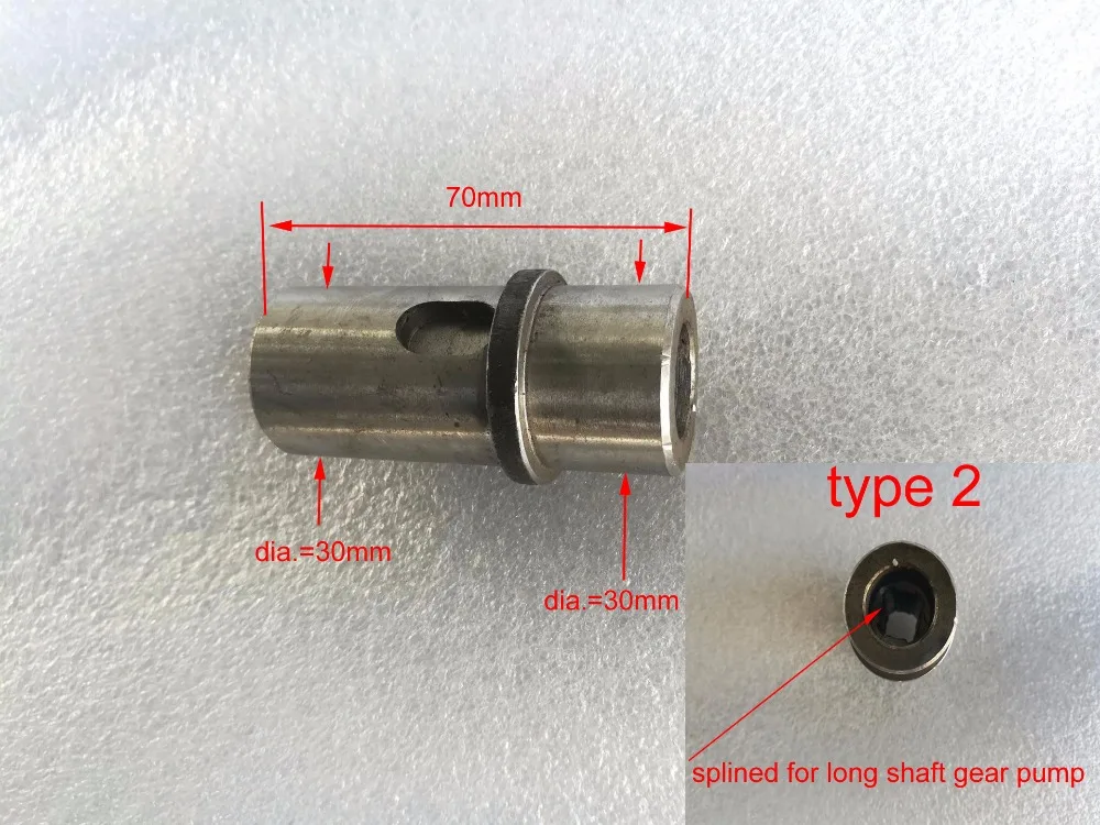 transmission shaft of gear pump (the flat  pump shaft) for TY295IT engine, please choose type 1 or type 2