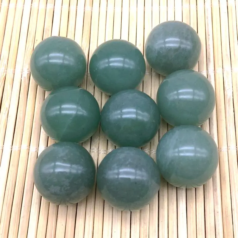 10pcs a lot New Arrival Stone Bead Ball Round Sphere 20mm No Hole Green Aventurine Carnelian Onyx Pendant DIY Earrings