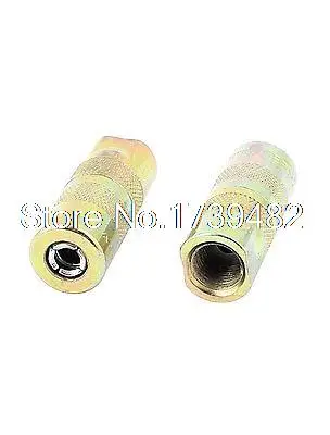 Excavator 4 Jaws Type Pressure Grease Gun Nipple Connector Coupler 5pcs