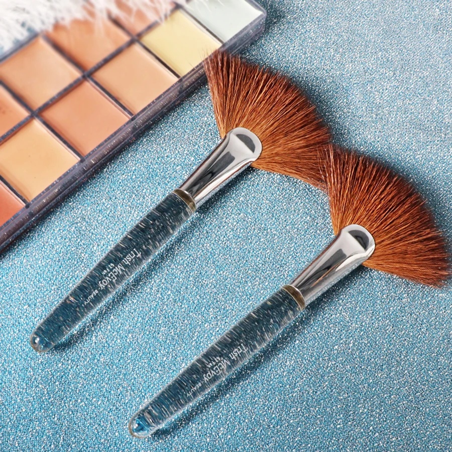 

Deluxe TME Series #62 Fan Brush Horse Hair Finished Makeup Powder Brush Fixing Brushes Cosmetic Tools For Women