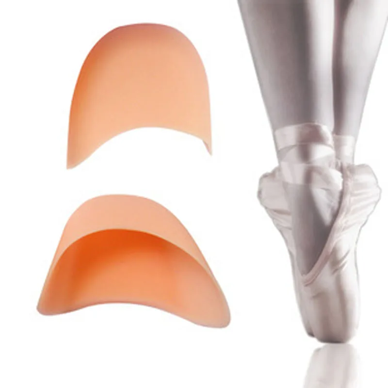 1 Pair Comfortable Ballet High Heel Tiptoe Sleeve Silicone Forefoot Insert Pain Relief Shoe Pads Gel Insole Toe Cover Foot Care