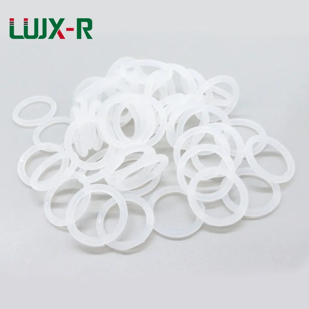 LUJX-R 1.5mm Silicone Gasket Sealing White O Ring Seal OD From 11mm To 23mm Food Grade VMQ O-Ring Washer  O Ringen Replacement