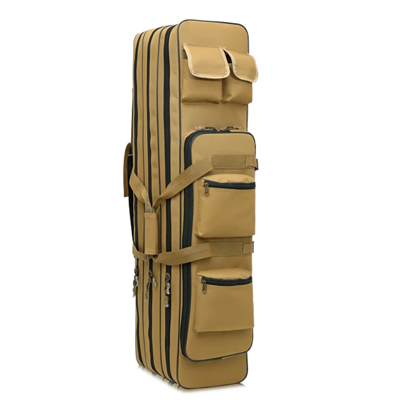 Fishing Bag 3 Layer OXford Cloth Folding Fishing Rod Cover Bags Single Shoulder Fishing 80 /120 cm Outdoor Fish Backpack XA94G