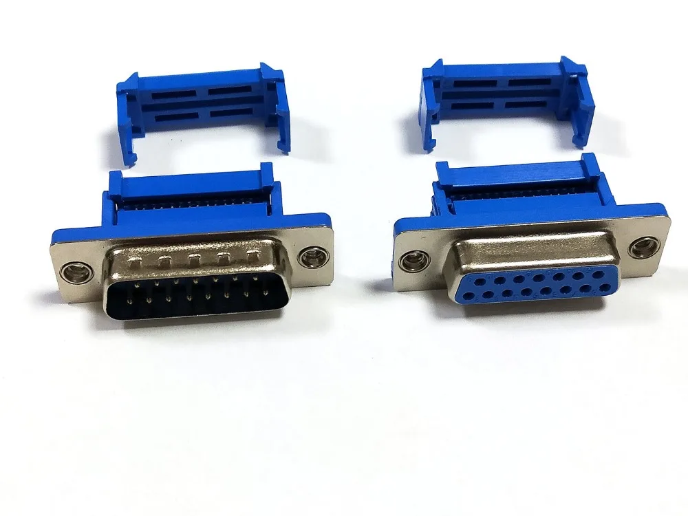 500 set connector IDC 15 Pin Male / Female Flat Ribbon Cable connector