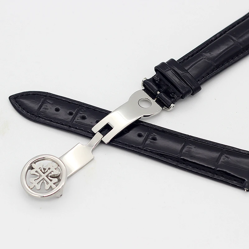 New Fashion genuine leather watch strap 19MM 20MM 22MM Watchbands For PP Wath bands With Stainless Steel Deploy Clasp Men Women