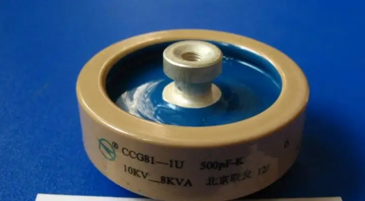 

Round ceramics Porcelain high frequency machine new original high voltage CCG81-1U 500PF-K 10KV 8KVA