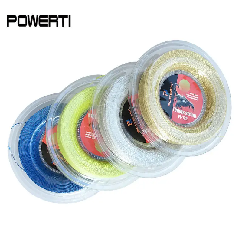 

POWERTI 1.30mm Nylon Wire Soft Tennis String 200m Reel Durable Tennis String Racket Sport Training String PT122