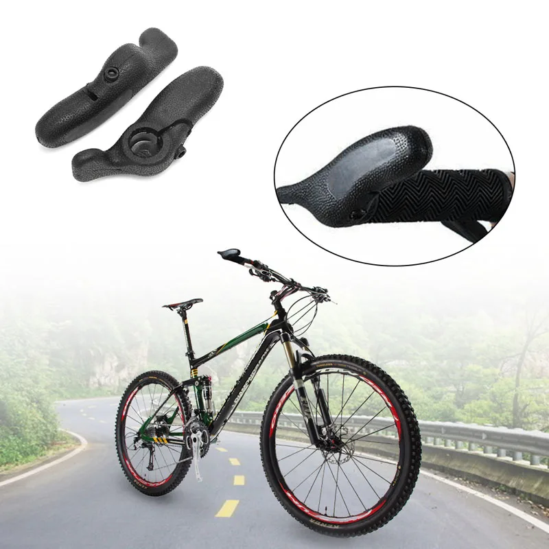 1 Pair MTB Mountain Bicycle OX Horn Shape Bar Ends Road Rubber Handlebar Bike Accewssories