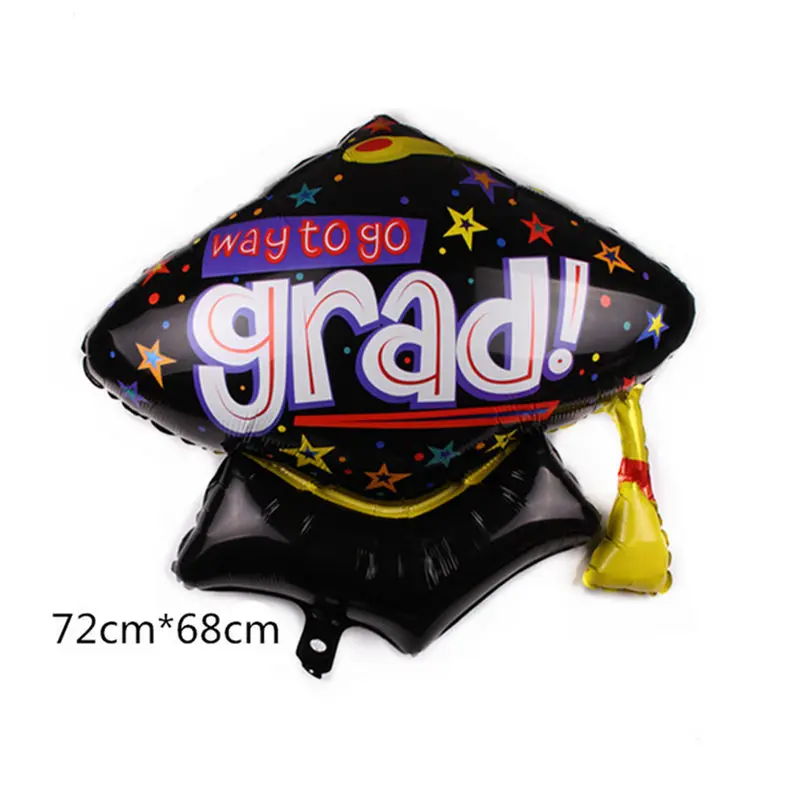 1pcs Congrats Grad Balloon Graduation Air Balloons Graduation Globos Back To School Decorations Birthday Party Decorations Kids