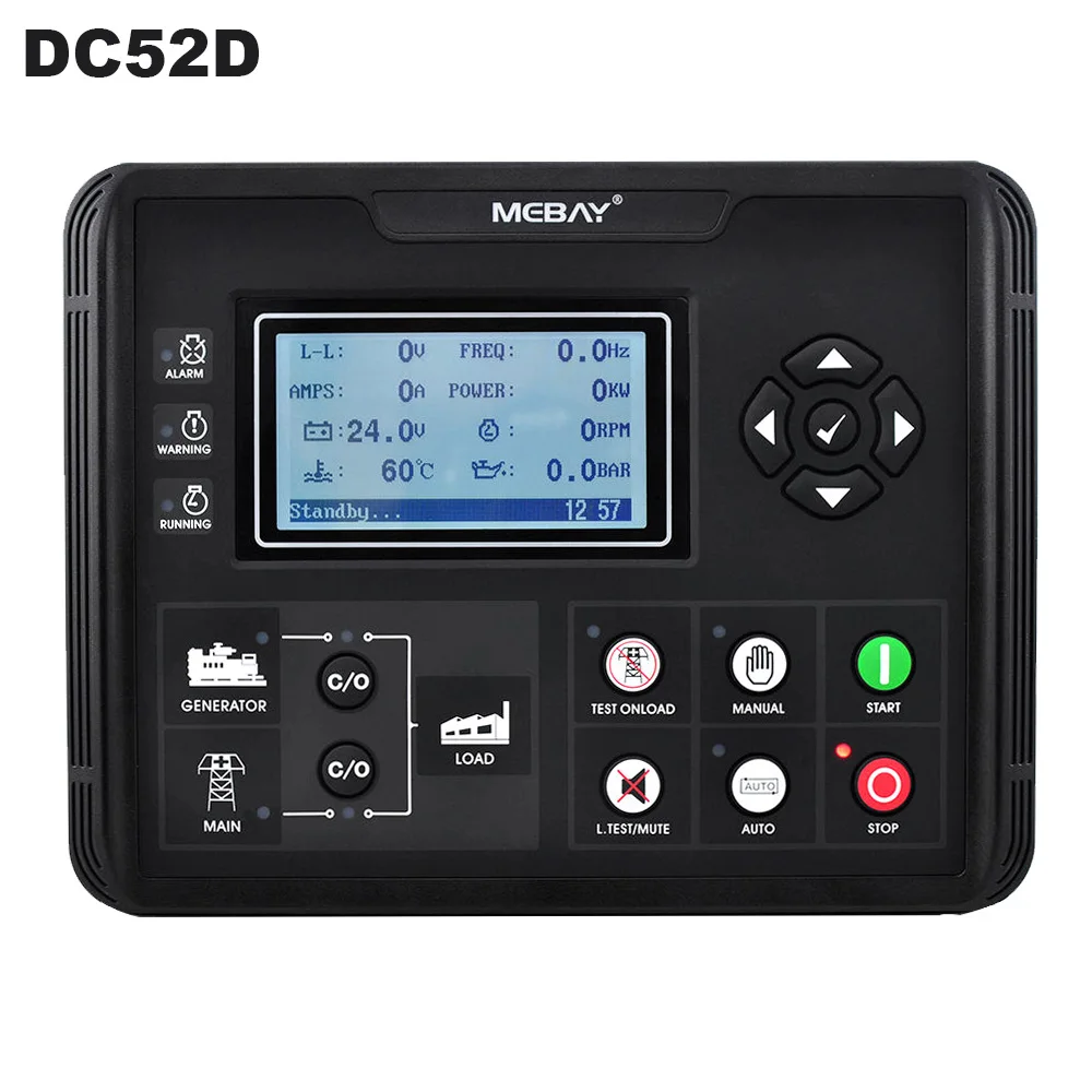 Mebay DC50D/DC52D MKII Electronic Generator Controller Module Control Panel for Diesel Engine or Generator