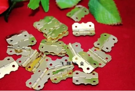 50pcs 20*25mm  Steel With Gloden  Jewelry  Butterfly  Box Door Hinge