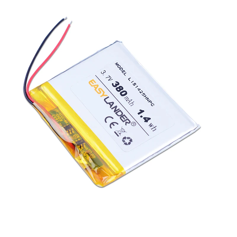 3.7V 380mAh Rechargeable Lithium Li-ion Polymer Battery for SONY NWZ-E345 WH303 E373 E383 A864 A865 LIS1425HNPC