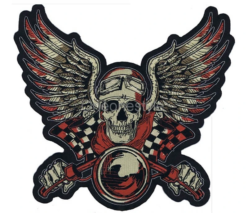 Custom your own Motorcycle Biker Patches Iron on/Sew on Embroidered Patches for Jacket Clothing