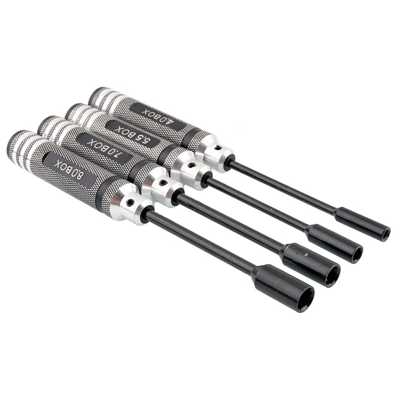 RC DIY Tools 4.0mm 5.5mm 7.0mm 8.0mm crew Driver Wrench set Hex Key Socket Screwdriver set for RC Model RC DIY Repair