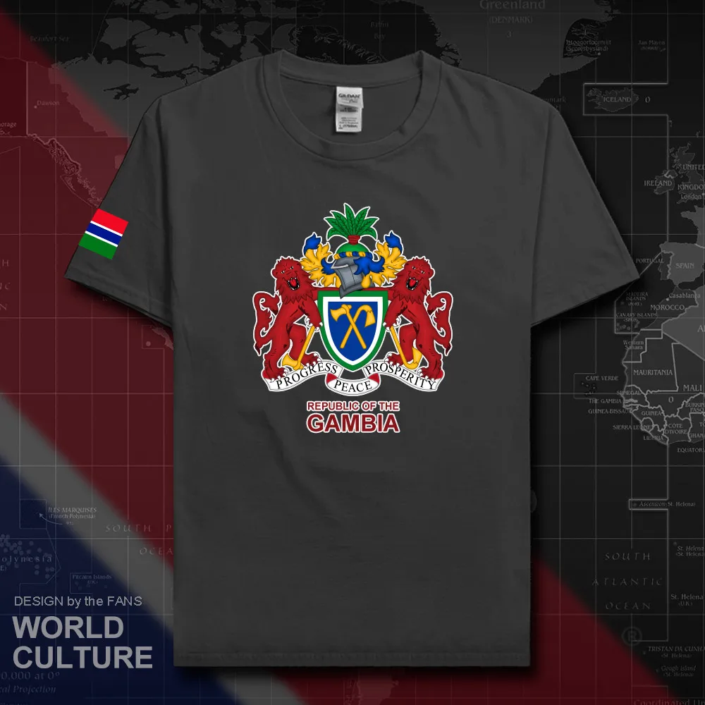Republic of The Gambia GMB Gambian GM men t shirt fashion 2018 jerseys nation team 100% cotton t-shirt fitness clothing tees 20