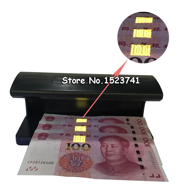 Counterfeit Money Detector Ultraviolet UV Counterfeit Bill Detector Machine Forged Money Tester Fake Polymer Bank Note Checker