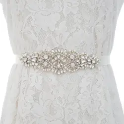 NZUK Beige Wedding Belt Accessoires Off White Ribbon Bruids Sjerpen Riemen Voor Avond PartDress Sash For Wedding Accessories