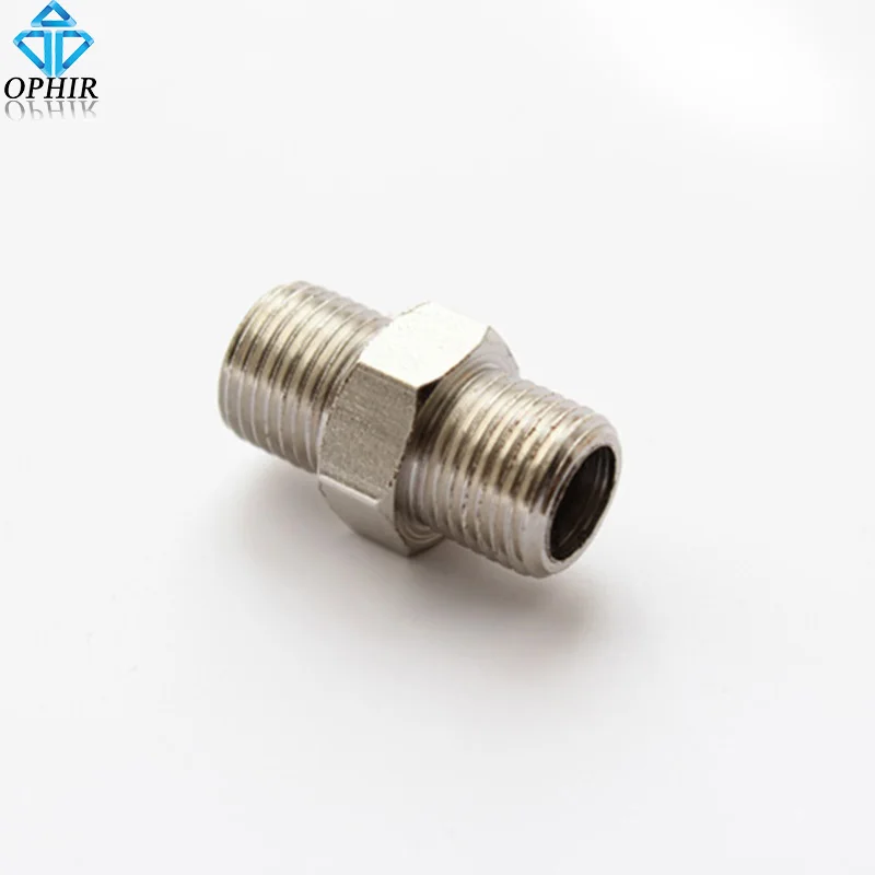 

OPHIR Airbrush Adapter/Connector 1/8"BSP Male--1/8"BSP Male Air Art Accessories _AC028