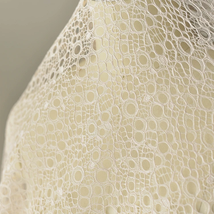 Car bone overlap openwork lace fabric wedding dress fabric handmade diy material clothing decoration accessories