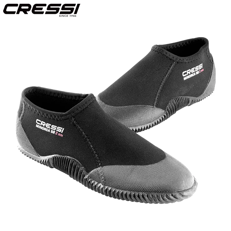 Cressi Minorca Shorty 3MM Diving Boots Scuba Short Shoes for Adults Unisex Elastic Antiscrach