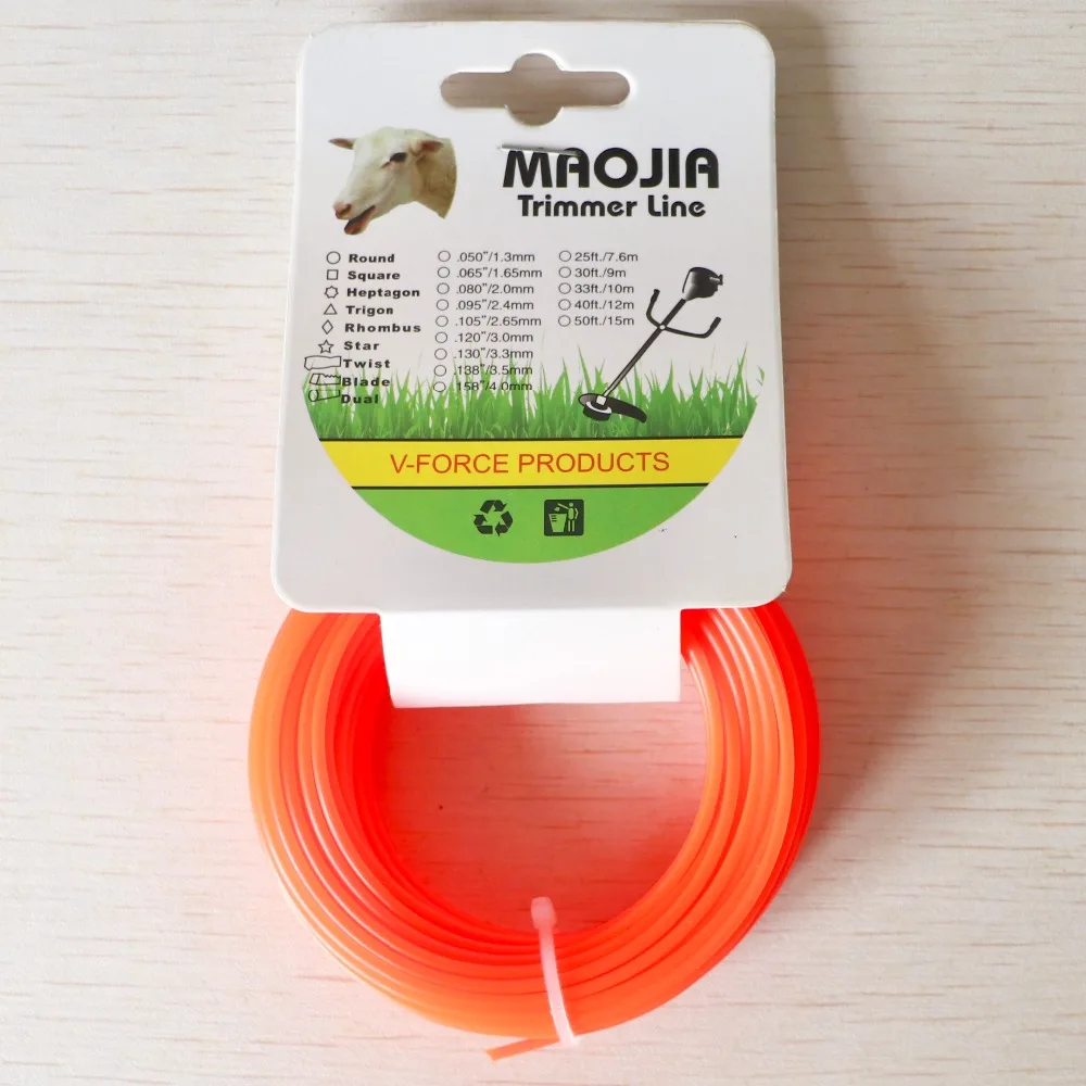 Grass Trimmer Line 2.0mm Diameter 15M round for Brush Cutter Power Nylon Line Grass Cutting