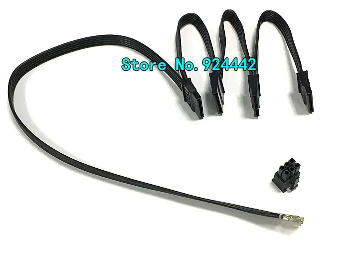 

Модульный адаптер питания, DIY 6Pin PCI-E к 4 SATA Molex 15pin, кабель адаптера питания для серии severonic KM3/серии seatonic/V850/SF600