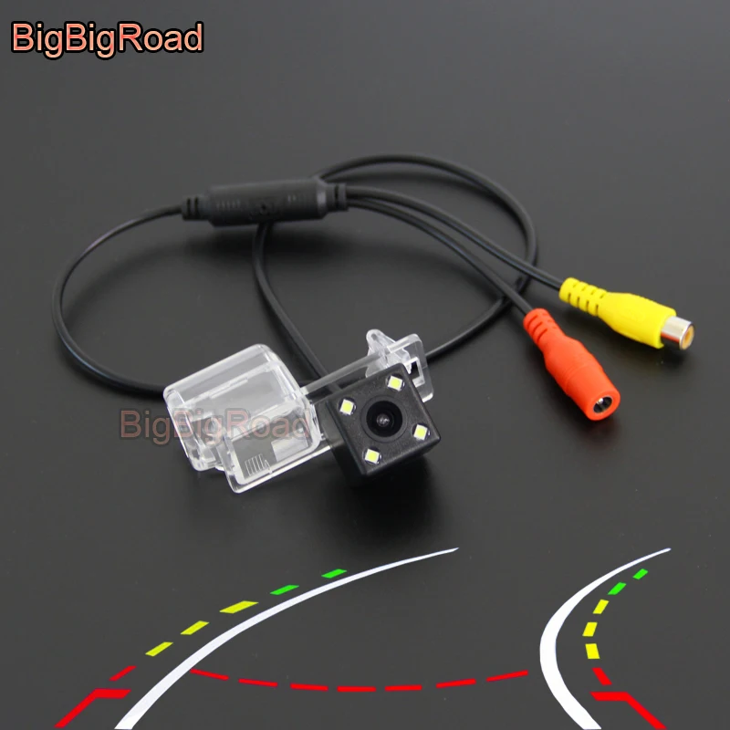 

BigBigRoad Car Intelligent Dynamic Trajectory Tracks Rear View Camera For Ford Edge 2015 - 2017 / Mondeo Sedan 4 GE 2013 -2017