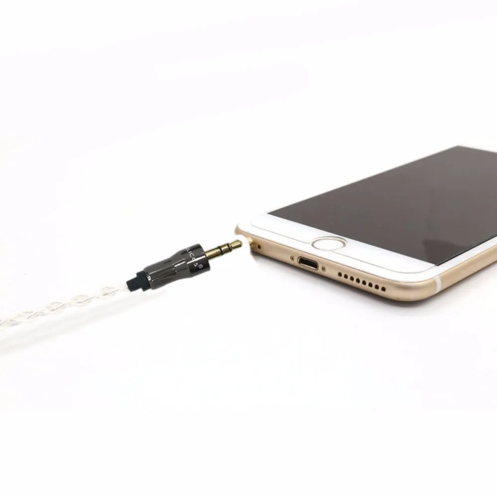 Haldane 10 cm da 3,5 mm a 3,5 mm 4 core 7N OCC Placcato argento 3,5 mm Stereo Audio Hifi Audio Cavo AUX per auto