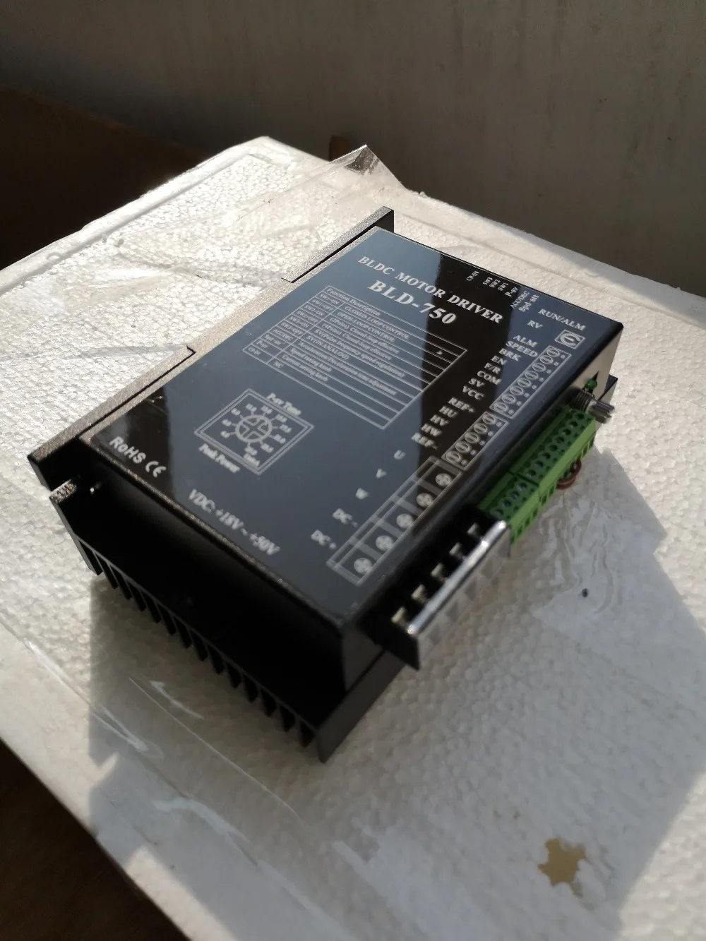 24V 36V 48V BLDC Motor Driver Controller 750W 18 V-50 V DC มอเตอร์ไร้แปรงถ่าน BLD-750