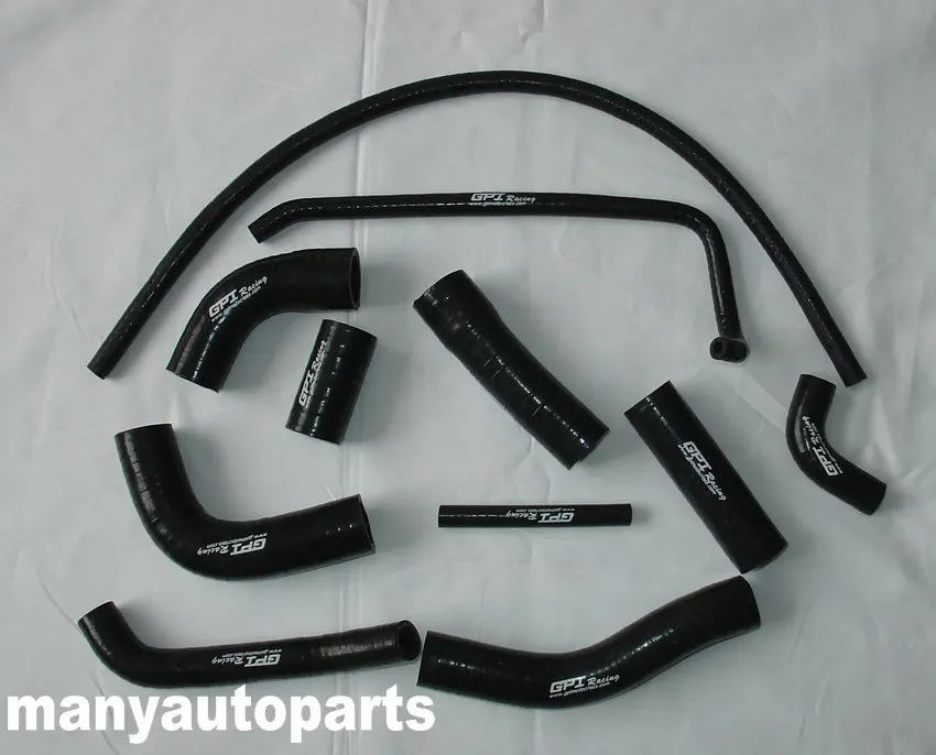 

GPI silicone radiator hose FOR Yamaha YZF R6 R 6 06 07 2006 2007 BLACK