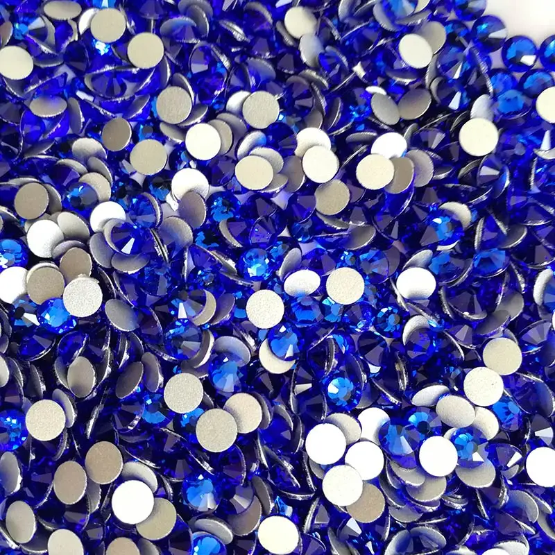 YANRUO 2058NoHF Sapphire Non Hotfix Crystals Glue Stones And Crystals Flatback Rhinestones Stones For Clothes Dress