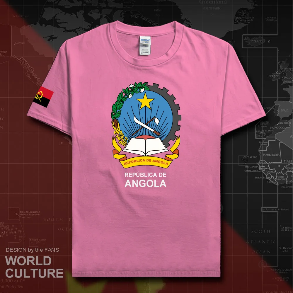 Republic of Angola Angolan men t shirt 2018 jerseys nation team tshirt 100% cotton t-shirt gyms clothing tees country AGO new 20