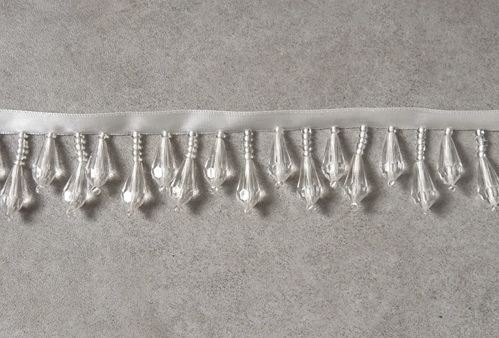 2 mt/los Perlen Anhänger Spitze Trim Quaste Breite 4 CM Handgemachte DIY Hause Dekoration Bühne Kleidung Hochzeit Kleid Vorhang Zubehör – Detail 10