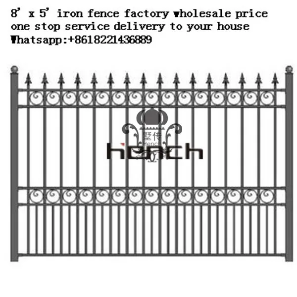 Hench 100% handmade forged custom designs fencing garden fence accessories