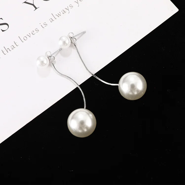 Korean Fashion Pearl Earrings Female 2019 New Tide Super Fairy Temperament Personality Wild Pendant Net Red Long Earrings