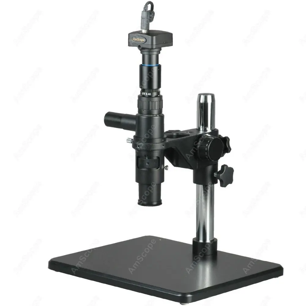 Inspection Zoom Microscope --AmScope Supplies 11X-80X Inspection Zoom Microscope with Coaxial Light + 9MP Camera