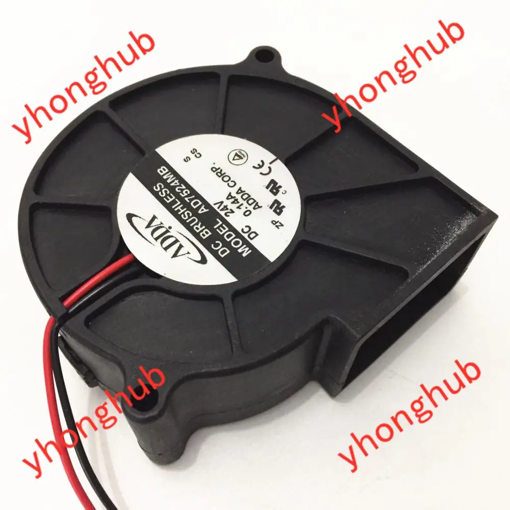 

ADDA AD7524MB DC 24V 0.14A 2-Wire 75x75x30mm Server Cooling Fan