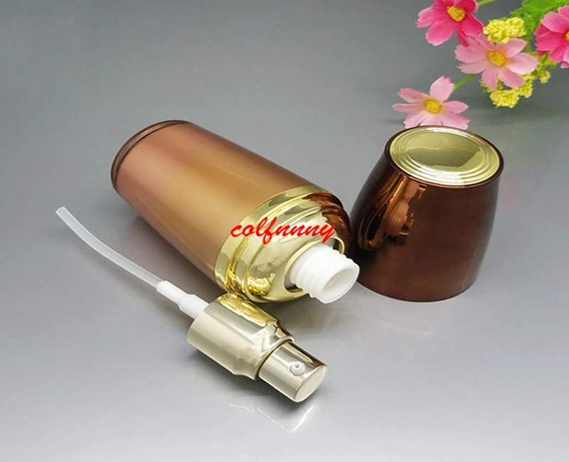 50pcs/lot 30g,50g Acrylic Cream Jar Empty Cosmetic Packing Container 30/50/120ml Lotion spray Pump airless Bottle F050713